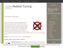 Tablet Screenshot of pedelectuning.com